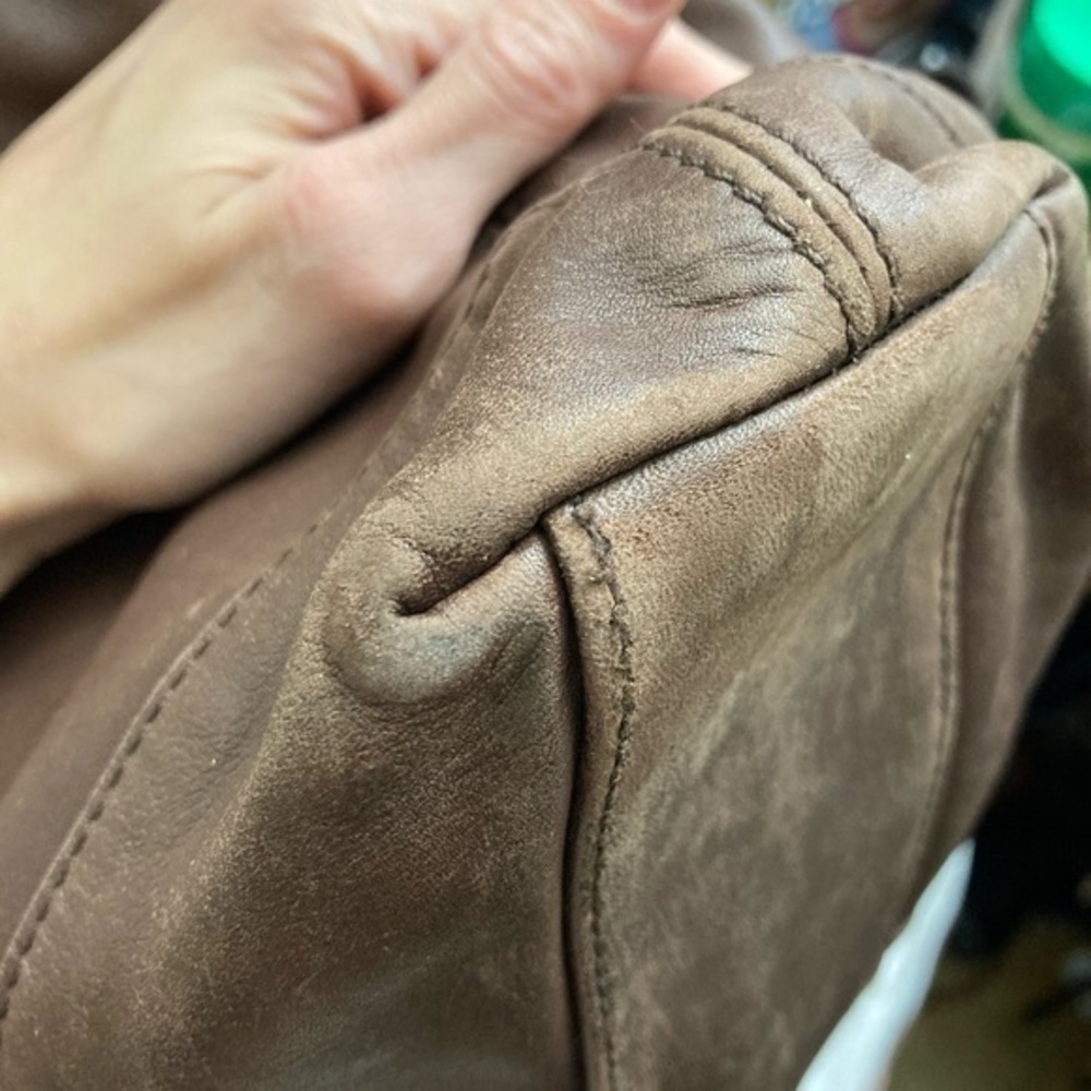 Coach vintage brown leather overnight xxl bag 9400 rare unisex rare - Picture 10 of 16